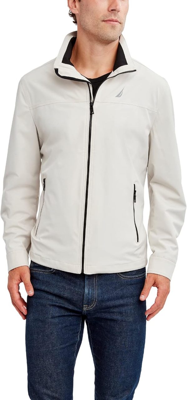 Men's Casual Lightweight Full Zip Windbreaker-Weather Resistant Golf Jacket (S-XXL)
